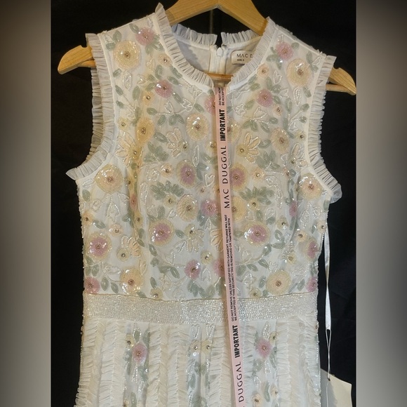 Mac Duggal 9137 Women’s Floral Embroidered A-line Dress, size‎ 6 - Picture 11 of 13
